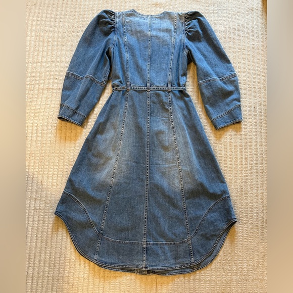Ulla Johnson Blue Denim Midi Dress - Picture 10 of 11
